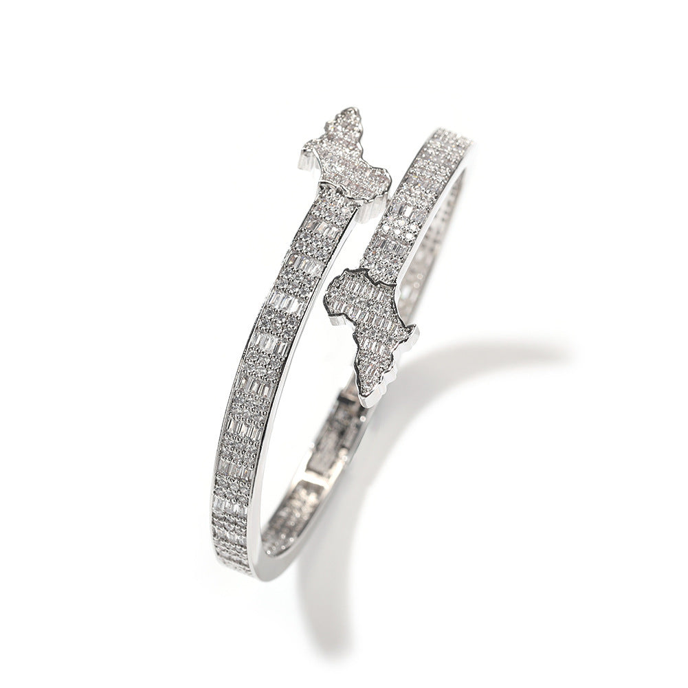 Creative and original Africa map bracelet