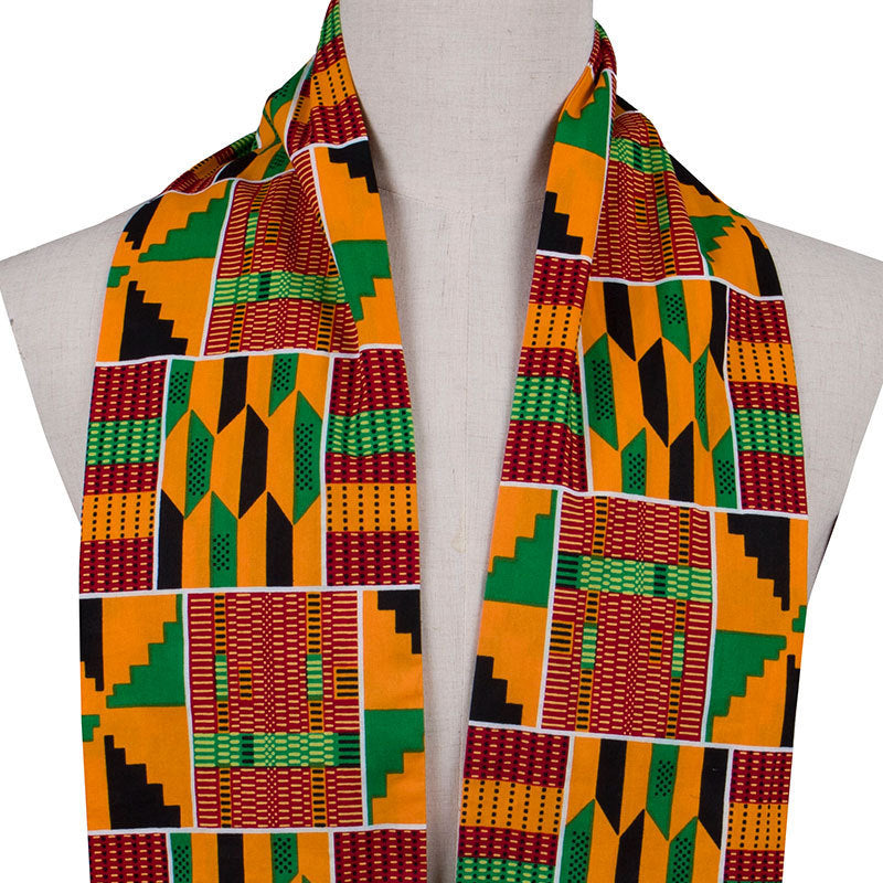 Vibrant Kente Afro Scarf