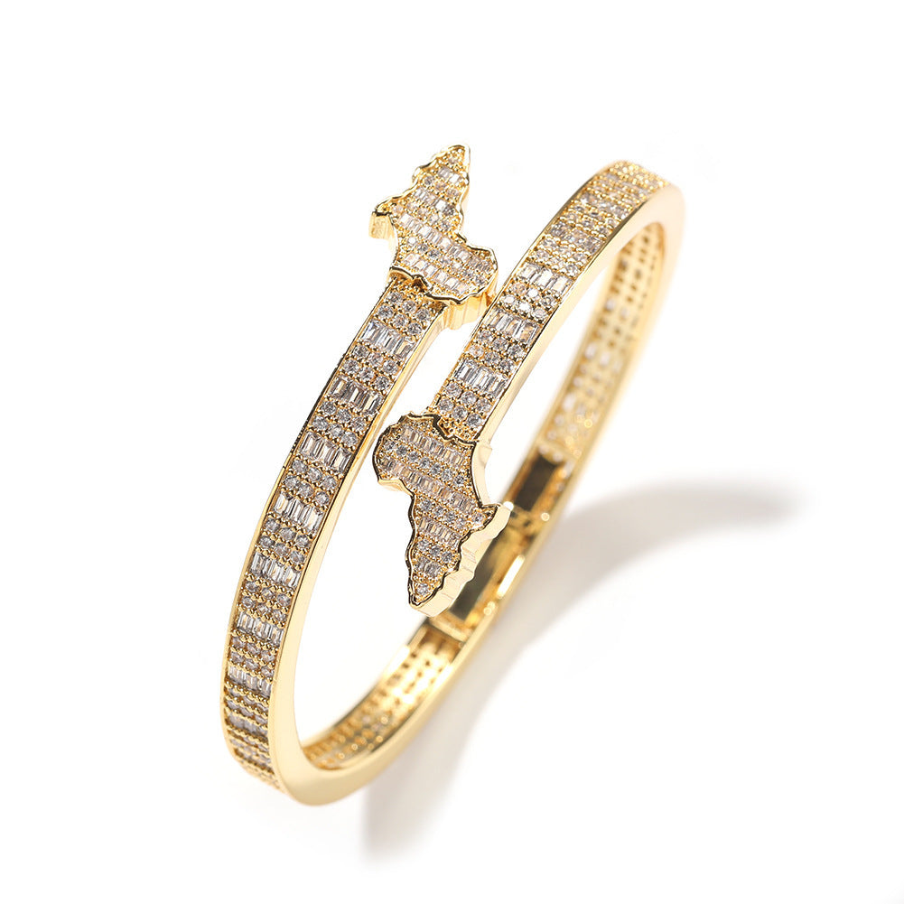 Creative and original Africa map bracelet