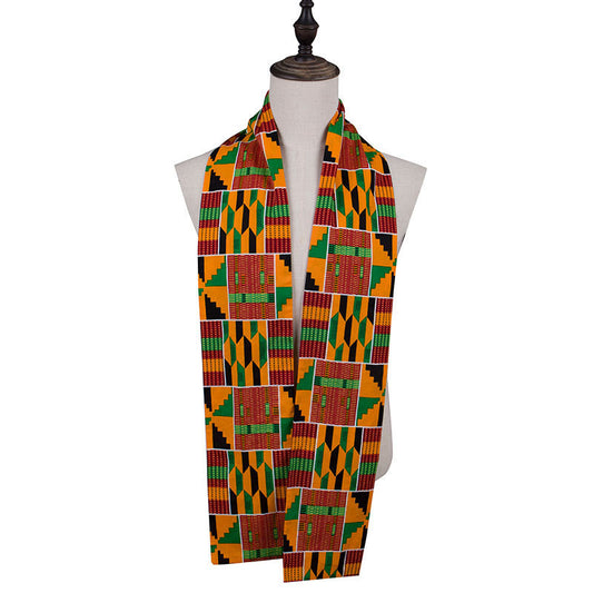 Vibrant Kente Afro Scarf