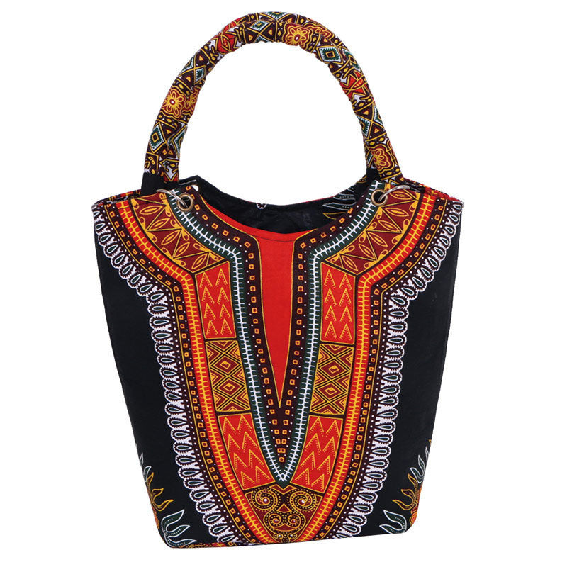 Geometric Boston Cotton Bag  A Touch of Afro Style