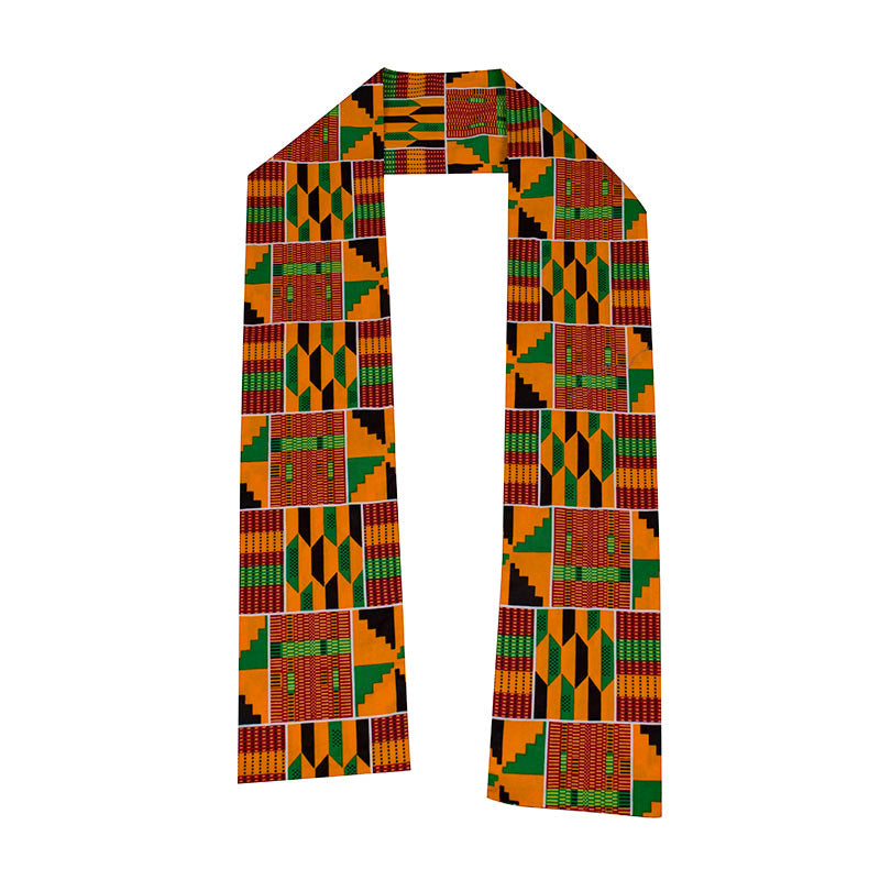 Vibrant Kente Afro Scarf
