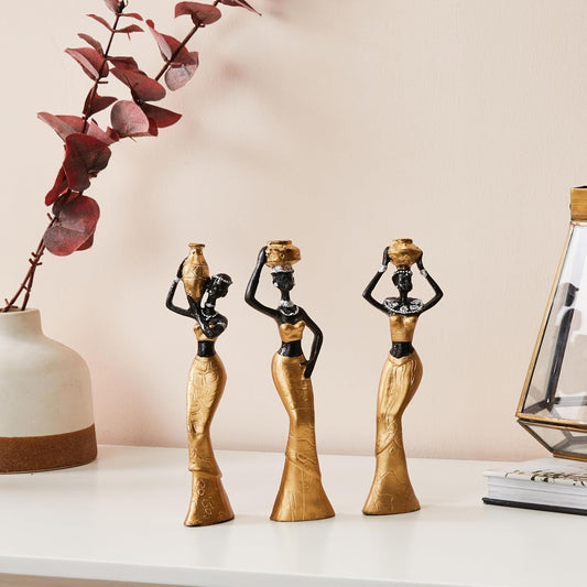 Golden African Women Sculptures – Power &amp; Modern Elegance&nbsp